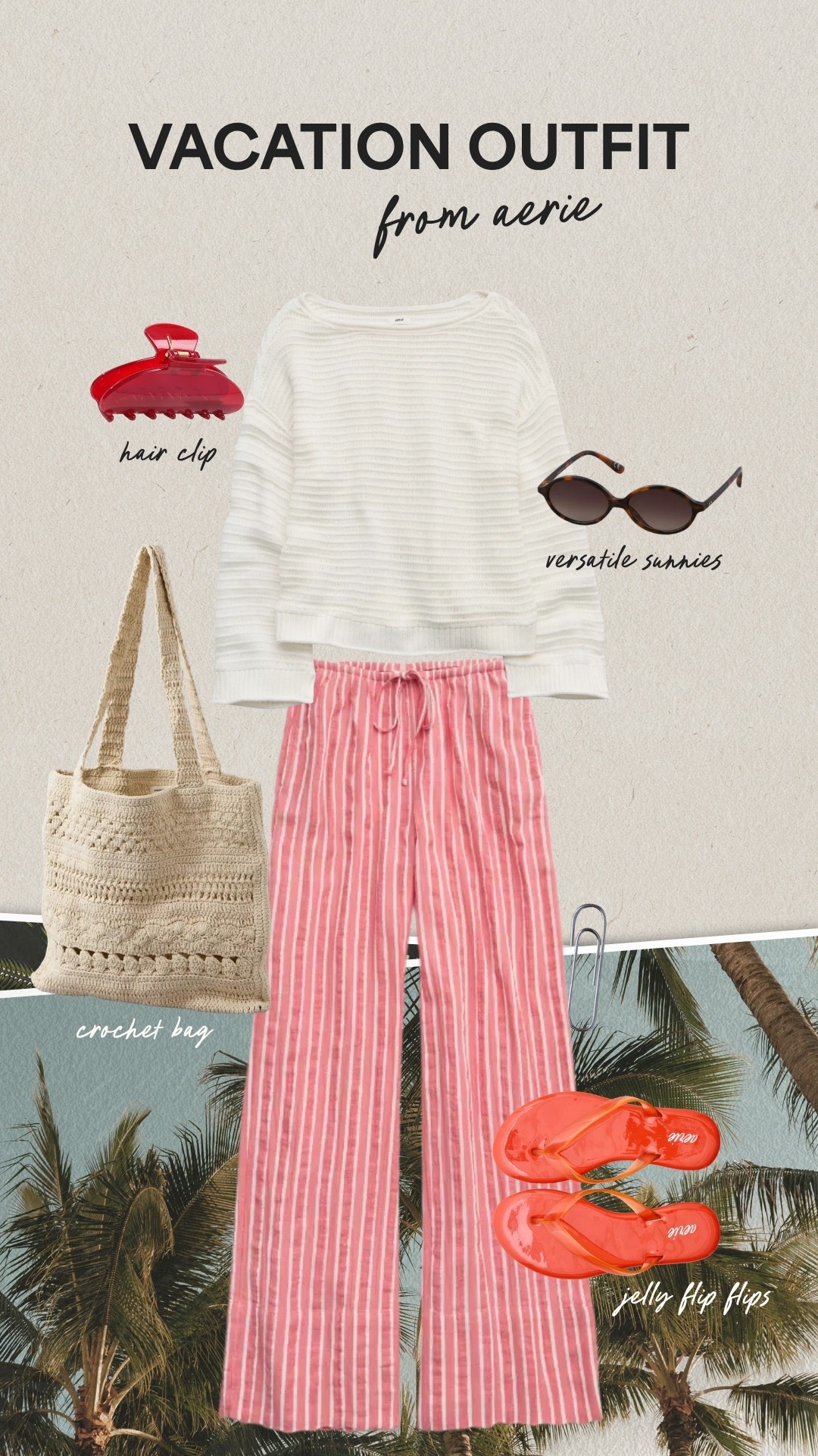 Midsize vacation outfit from Aerie!
-
-
-
Vacation outfit, beach outfit ideas, spring break outfit, resortwear, beach outfit, mom style, midsize fashion, midsize outfits, spring fashion

#LTKMidsize #LTKTravel #LTKSeasonal