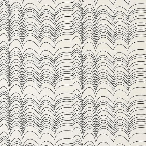 Schumacher Richter Black Fabric | DecoratorsBest