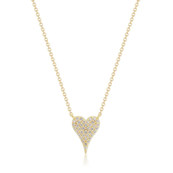 Pavé Heart Necklace | elli parr