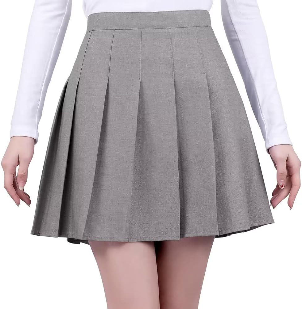 Pleated Mini Skirt High Waisted Tennis Skirts Skorts for Women Girls School Uniform Dress Cheer S... | Amazon (US)