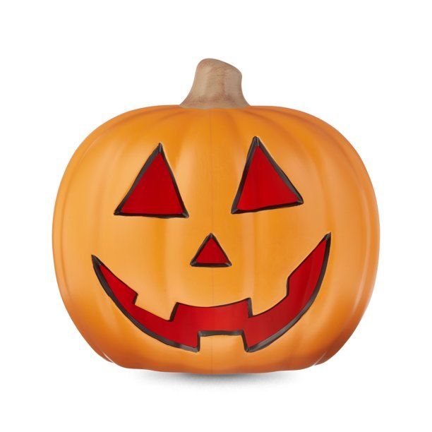 Way To Celebrate! 16 Inch Orange Smiling Pumpkin - Walmart.com | Walmart (US)