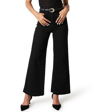 Sailor Stretch Denim High Rise Wide Leg Jeans | Dillard's