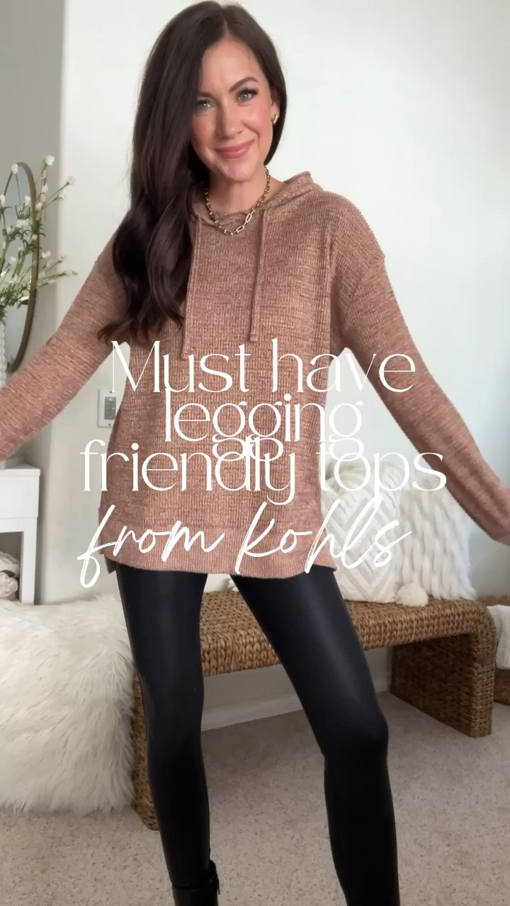 Kohls shop brown leggings