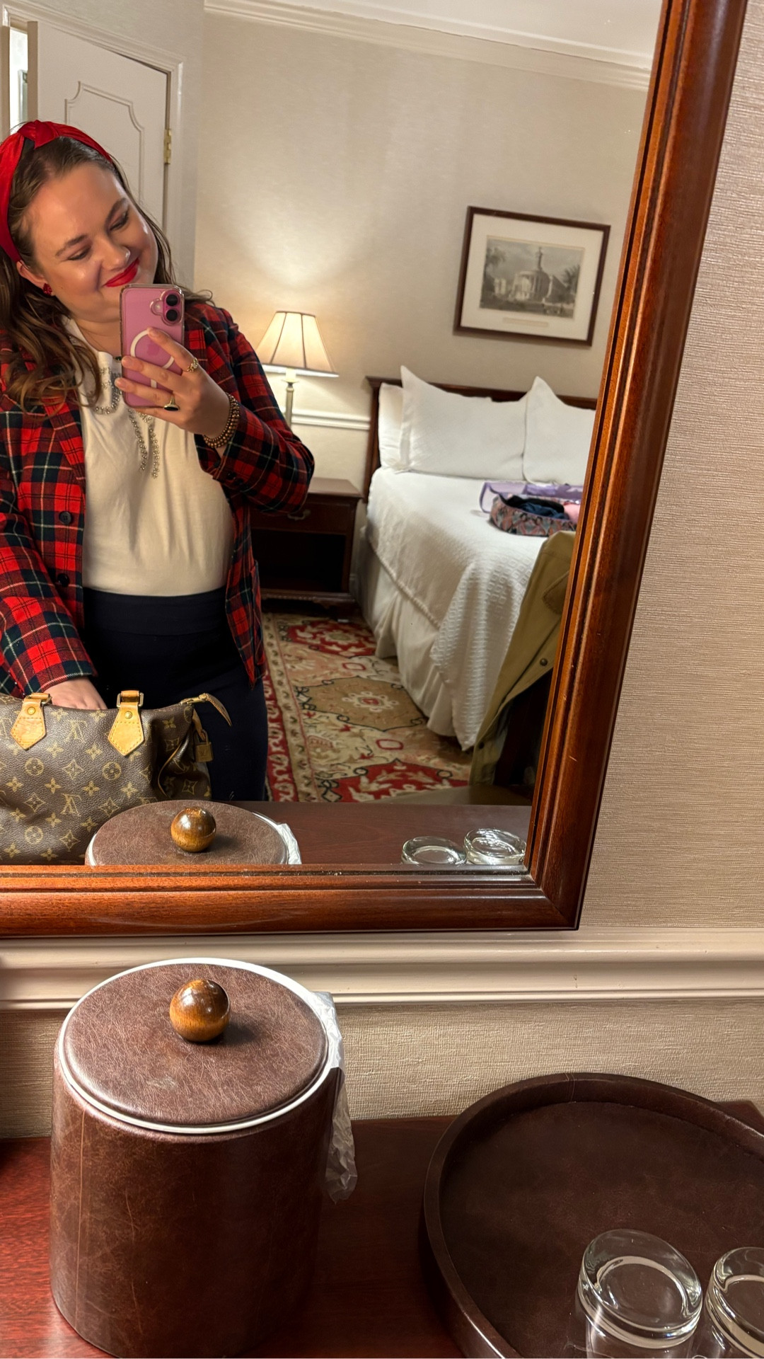 December 17, 2025 OOTN!

Christmas Tartan • Holiday Look • Bejeweled Top • Holiday Blouse • Bejeweled Blouse • Christmas Blouse • Tartan • Tartan Blazer 

#LTKHoliday #LTKootd #LTKSeasonal