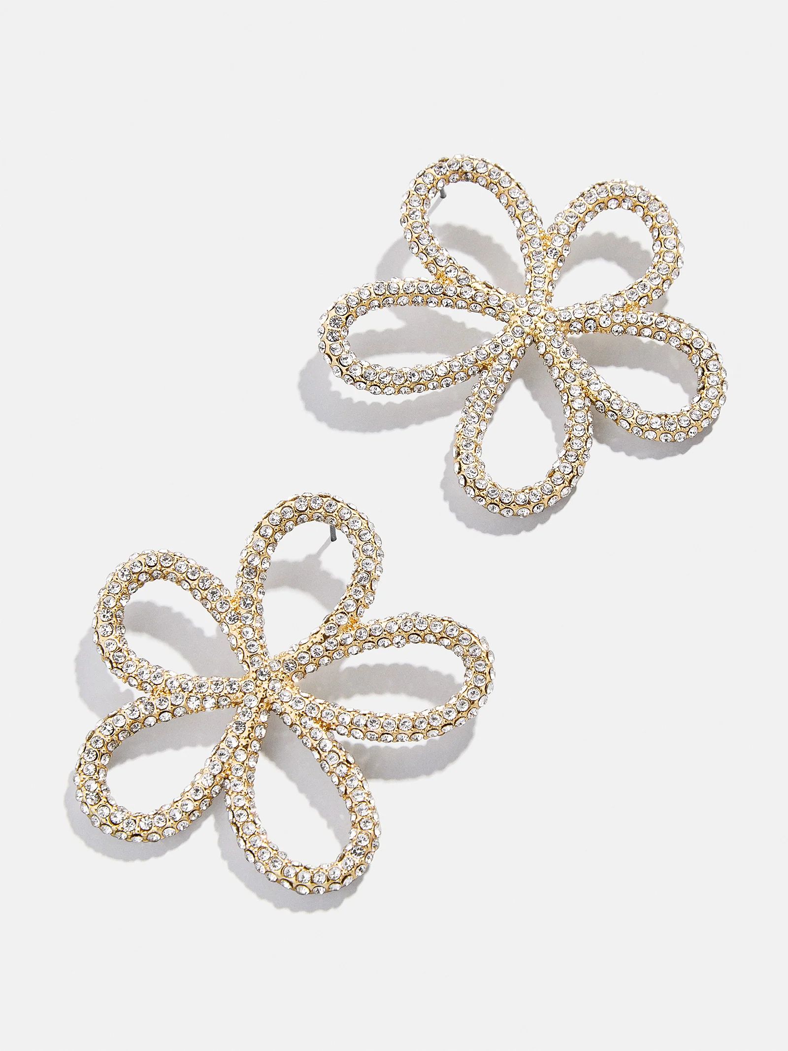 Jordy Earrings - Clear/Gold | BaubleBar (US)