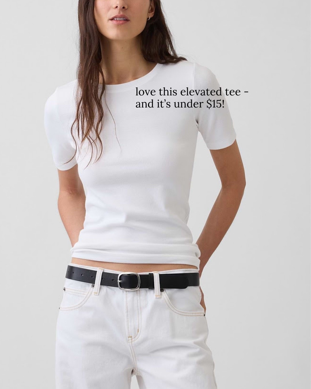 Elevated tee under $15!! Comes in black and grey too 

Summer fashion, summer outfit, t-shirt

#LTKSaleAlert