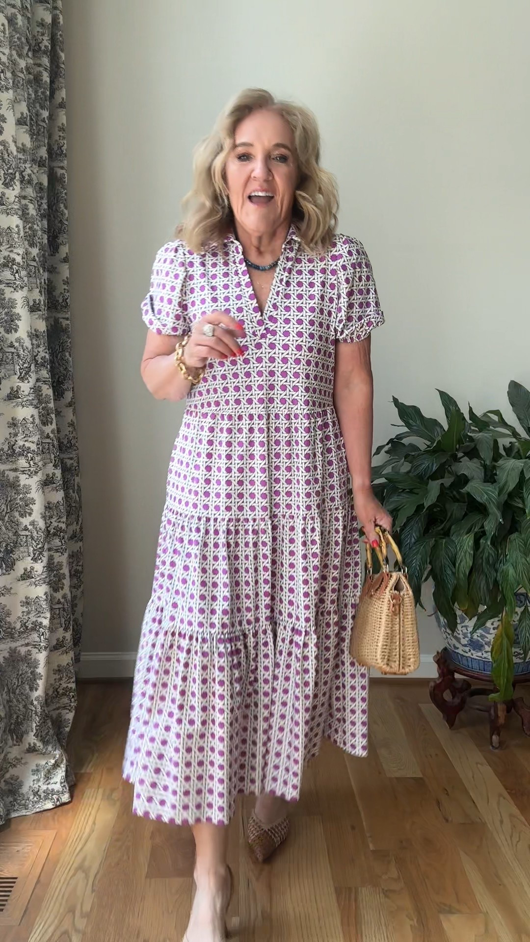 Jude Connally dress size down. Signature Jude cloth knit fabric. Flowy and luxe. Great for travel too  

#LTKOver40 #LTKMidsize #LTKWedding