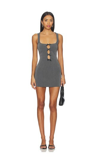 BY.DYLN Brandy Mini Dress in Grey. - size M | Revolve Clothing (Global)