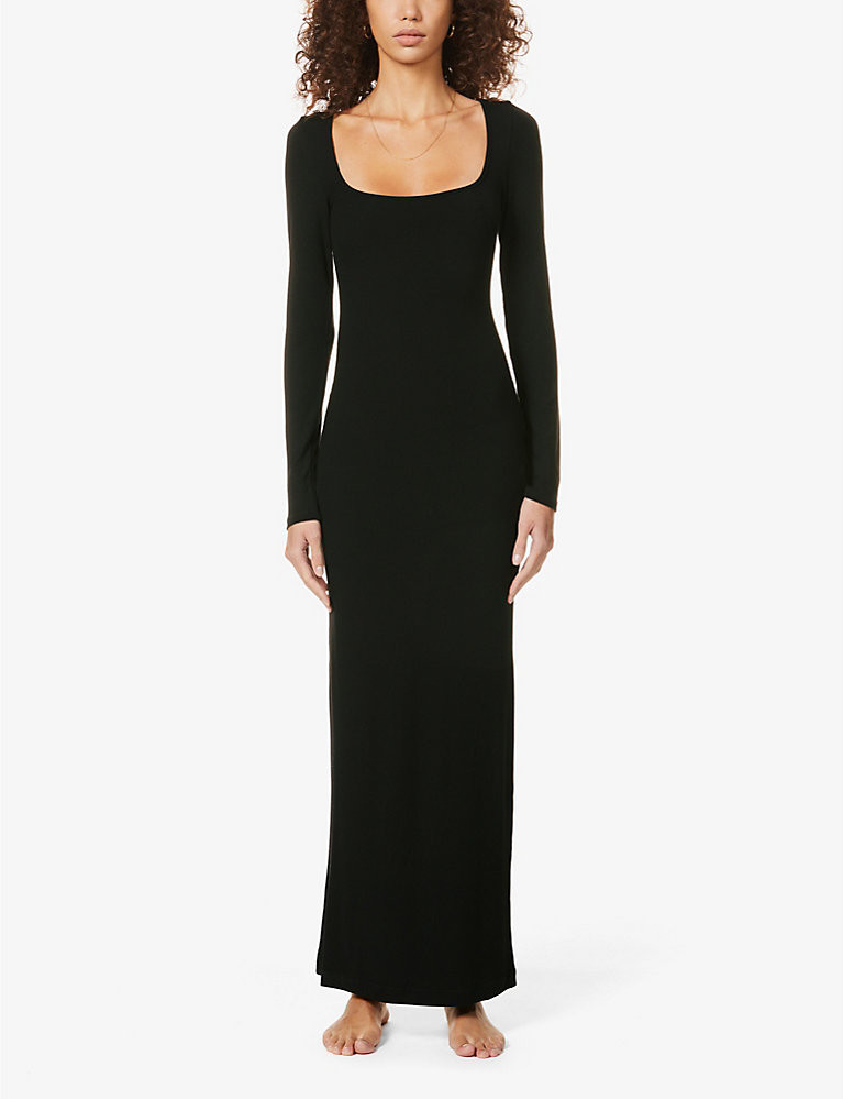 SKIMS Soft Lounge long-sleeve stretch-jersey nightdress | Selfridges