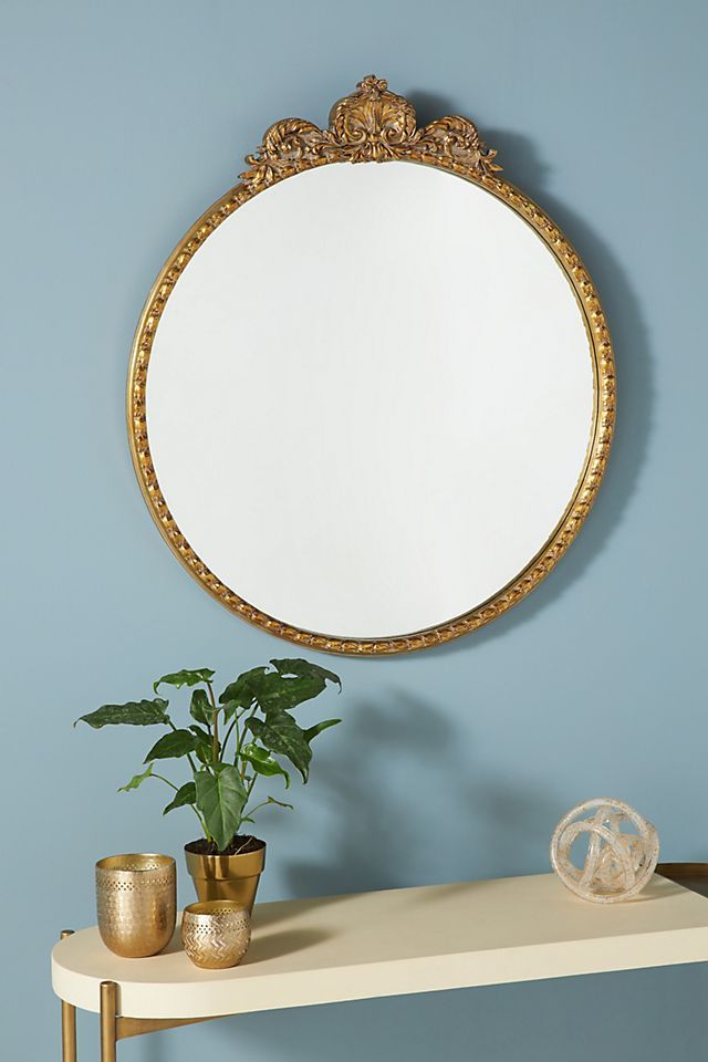 Gleaming Primrose Round Mirror | Anthropologie (US)