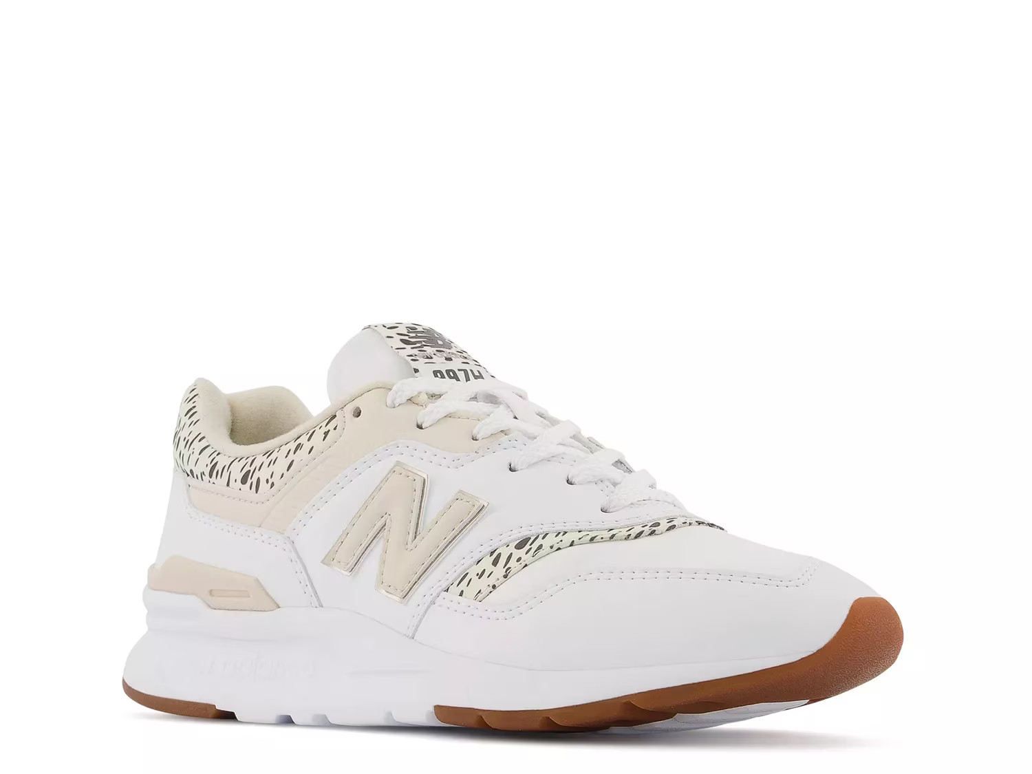 New Balance 997H Sneaker | Women's | White/Cream Leopard Print | Size 9 | Sneakers | DSW