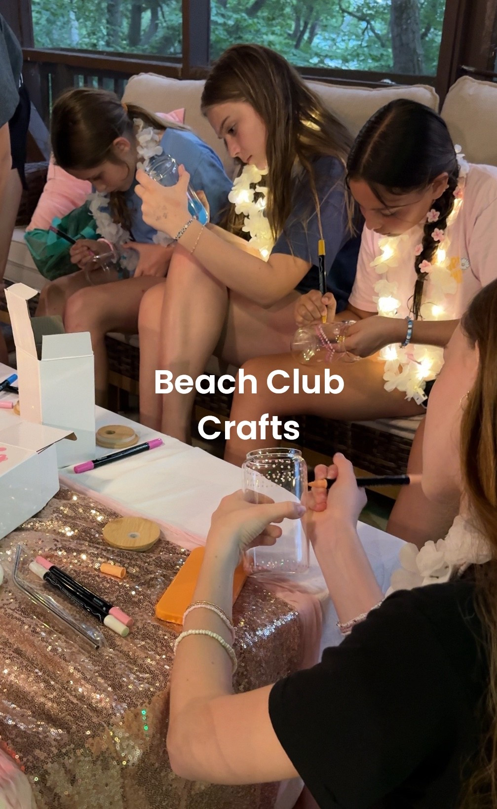 Decorating glass tumblers and seashell trinket trays! Easy to complete with limited instructions so perfect for a party!

#LTKParties #LTKKids #LTKSummerEdit