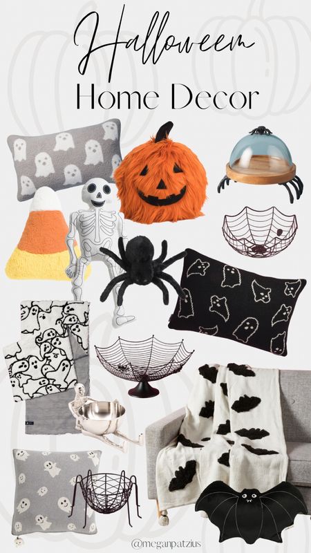 HomeGoods Halloween 2023 🎃 New arrivals spooky fall home decor. Ghost & pumpkin pillows, blankets and more. TJMaxx, Marshall’s and Homegoods. 

#LTKhome #LTKSeasonal