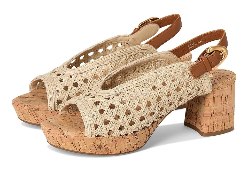 Aerosoles Cornelia Women's Wedge Shoes Natural/Tan Embroidered Raffia : 8.5 M, Suede | Zappos