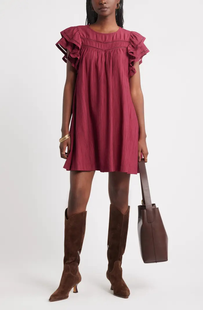 Treasure & Bond Double Ruffle Shift Dress | Nordstrom | Nordstrom