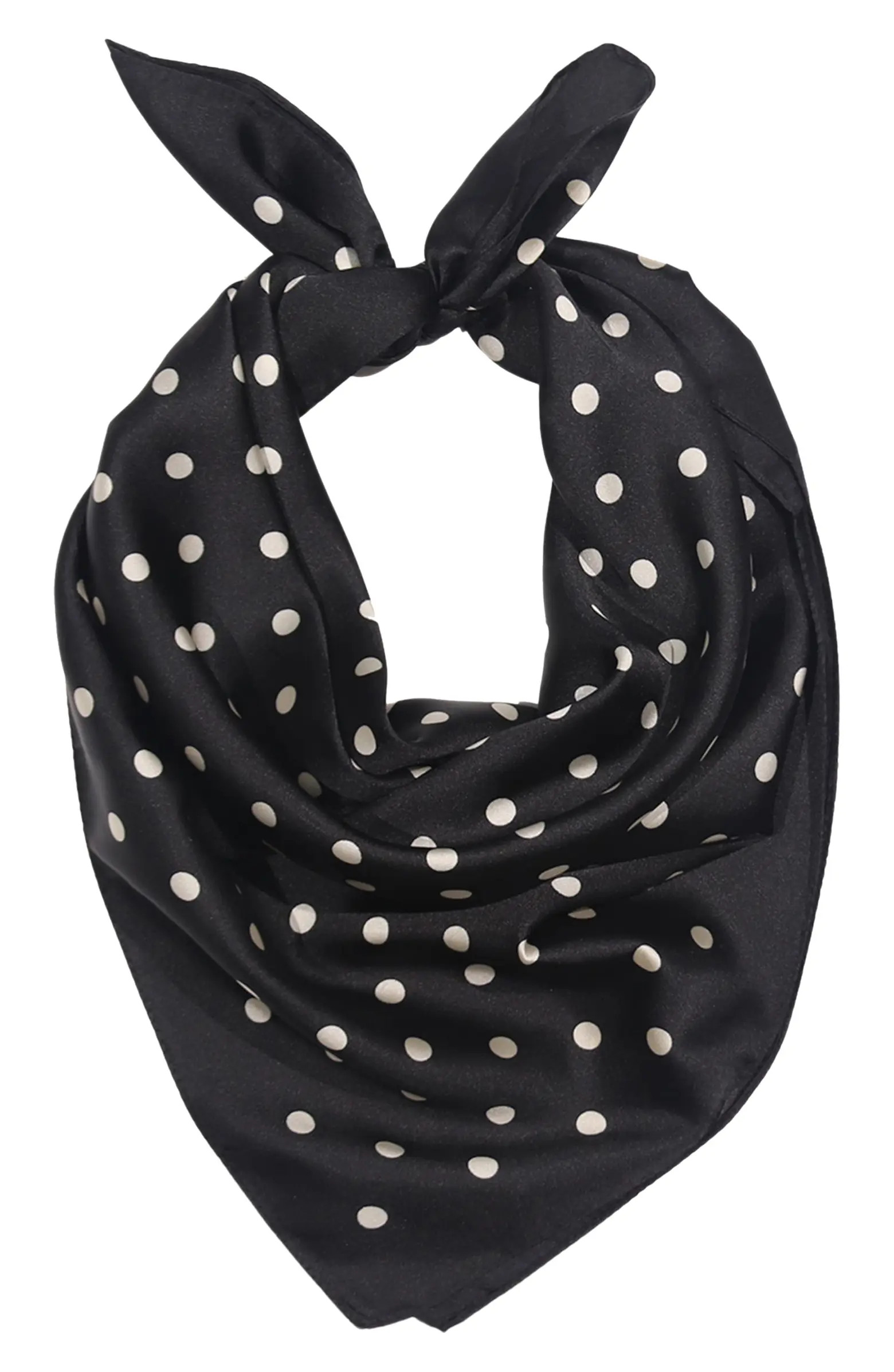 Satin Polka Dot Square Scarf | Nordstrom