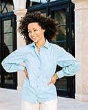 The Drop Women's Airy Blue Button-Down Voluminous Sleeve Shirt by @scoutthecity, XXS | Amazon (US)