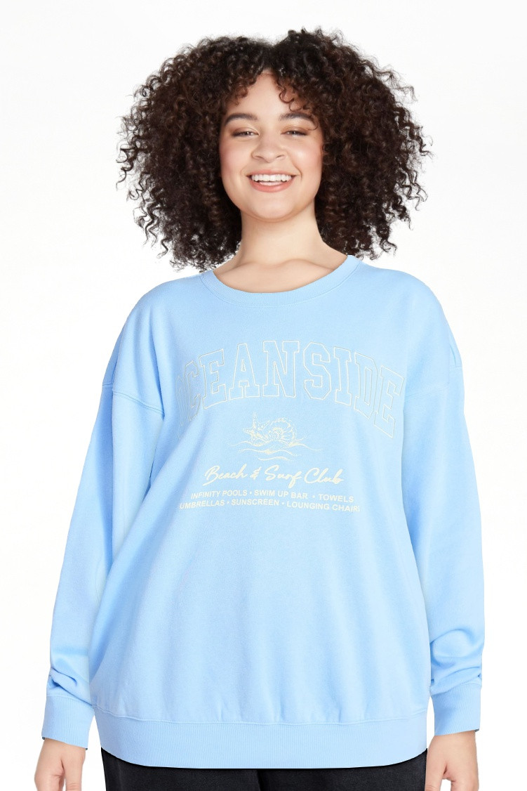 No Boundaries Graphic Crewneck Sweatshirt, Women's and Women's Plus Sizes XXS-4X | Walmart (US)