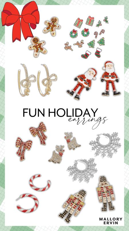 Fun holiday earrings from Baublebar! Love the Santa’s and the bow earrings. 🎁

#LTKHoliday #LTKGiftGuide #LTKSeasonal