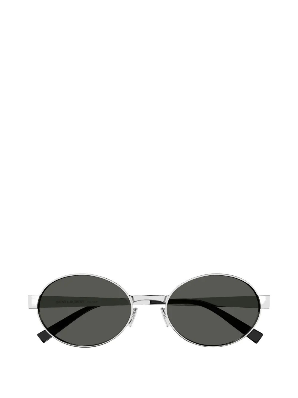 Saint Laurent Eyewear oval-frame Sunglasses | Silver | FARFETCH | Farfetch Global