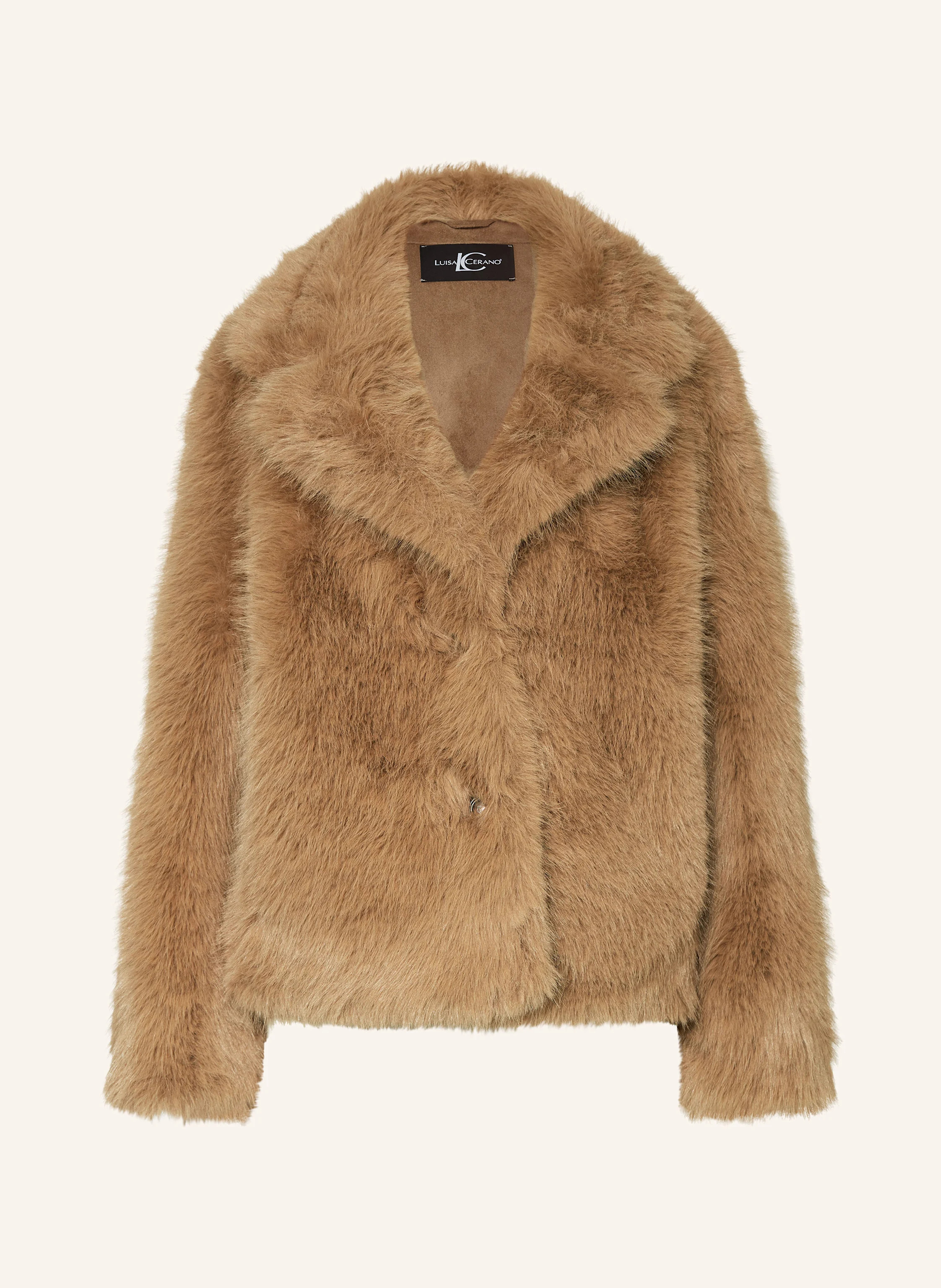 LUISA CERANO Kunstfell-Jacke in camel | Breuninger (DACH)