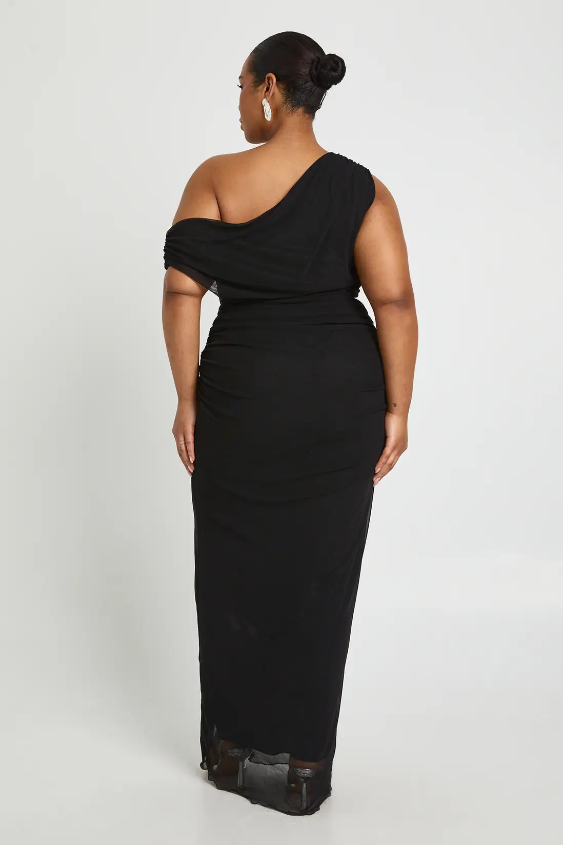 Plus Off The Shoulder Mesh Maxi Dress | Boohoo.com (UK & IE)