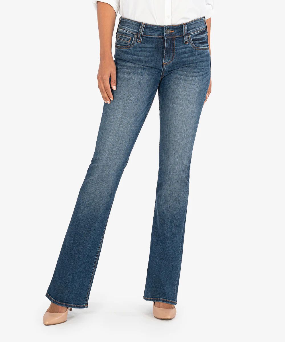 Natalie Mid Rise Bootcut, Long Inseam (Fellowship Wash) - Kut from the Kloth | Kut From Kloth