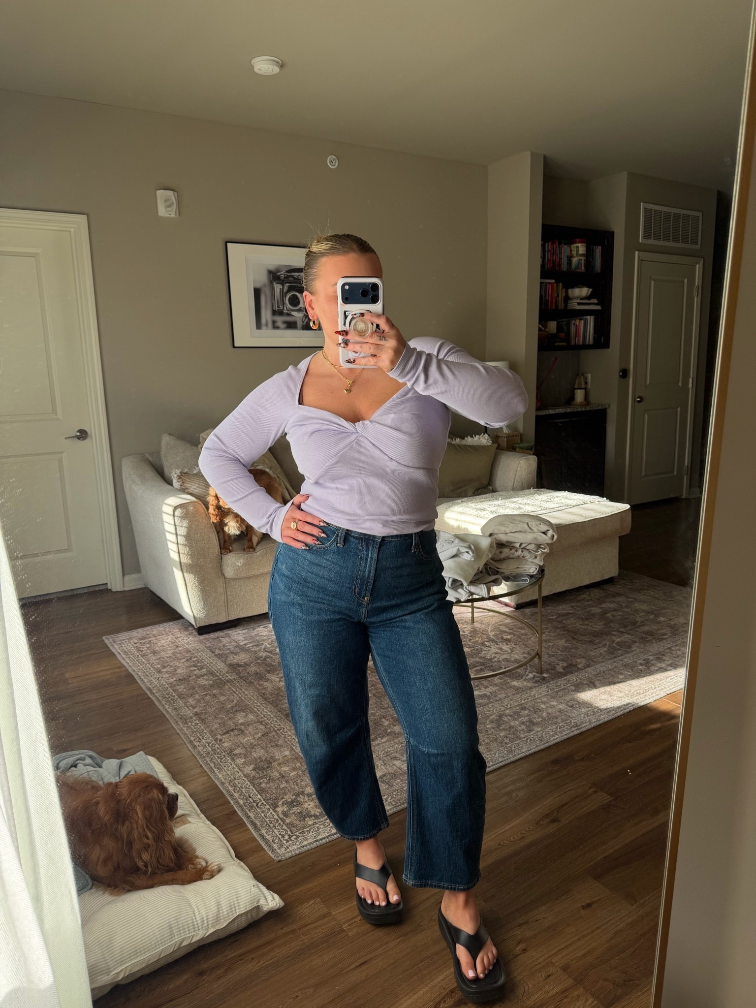 Unfortunately I got this top on clearance from A&F a couple years ago and I can’t find a dupe.

#LTKootd #LTKMidsize #LTKPetite