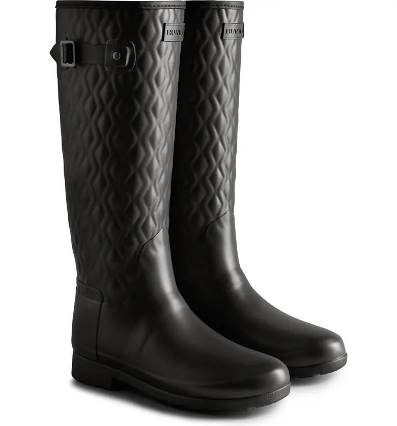 Refined Tall Quilted Waterproof Rain Boot | Nordstrom