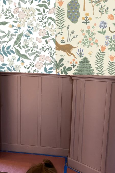 Trying to decide on wallpaper for the girls room to go with this gorgeous paint color! Both are from rifle paper co and currently 30% off!!

#LTKhome #LTKbaby #LTKsalealert