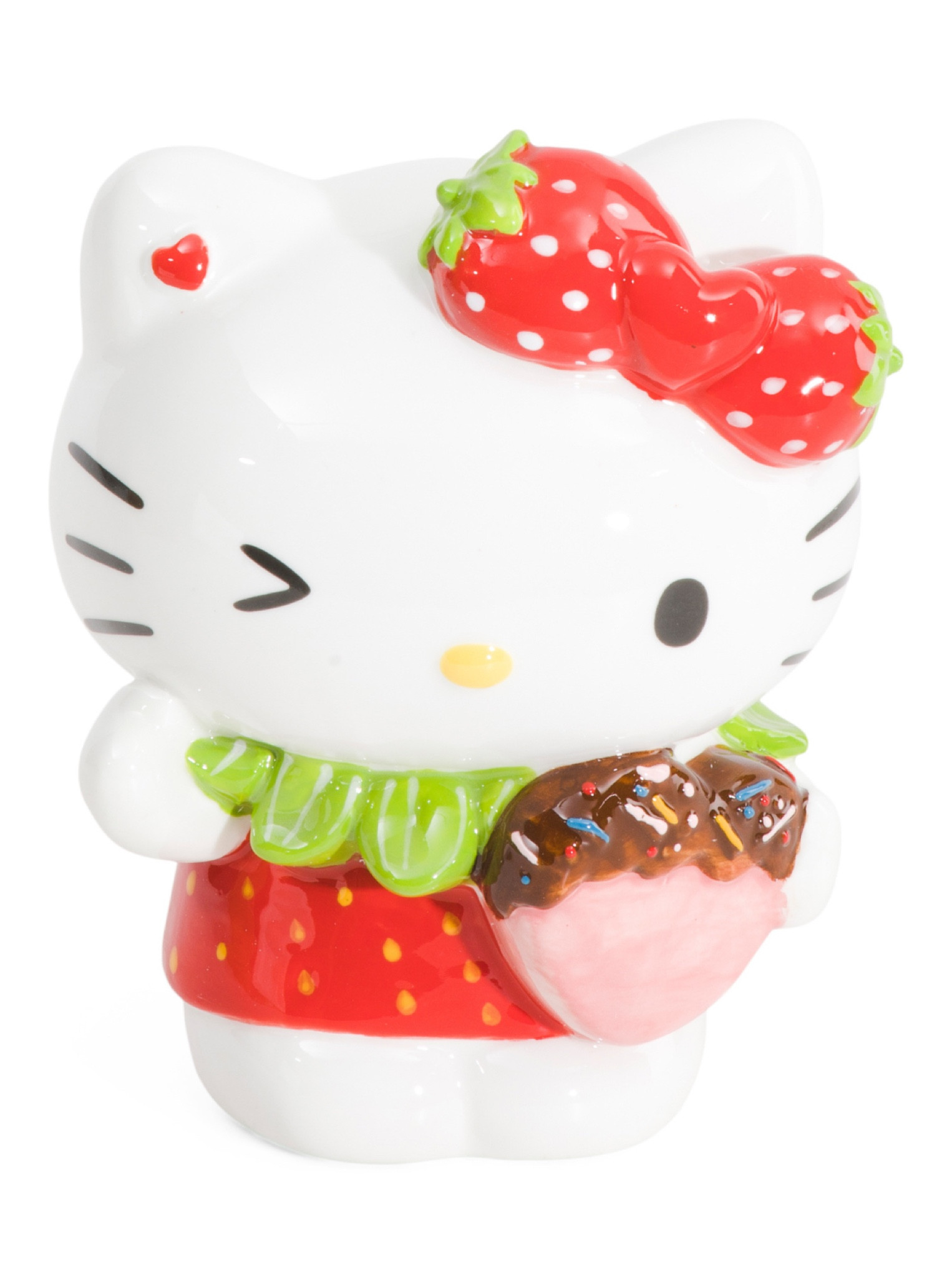 Hello Kitty 6in Strawberry Figurine Ceramic