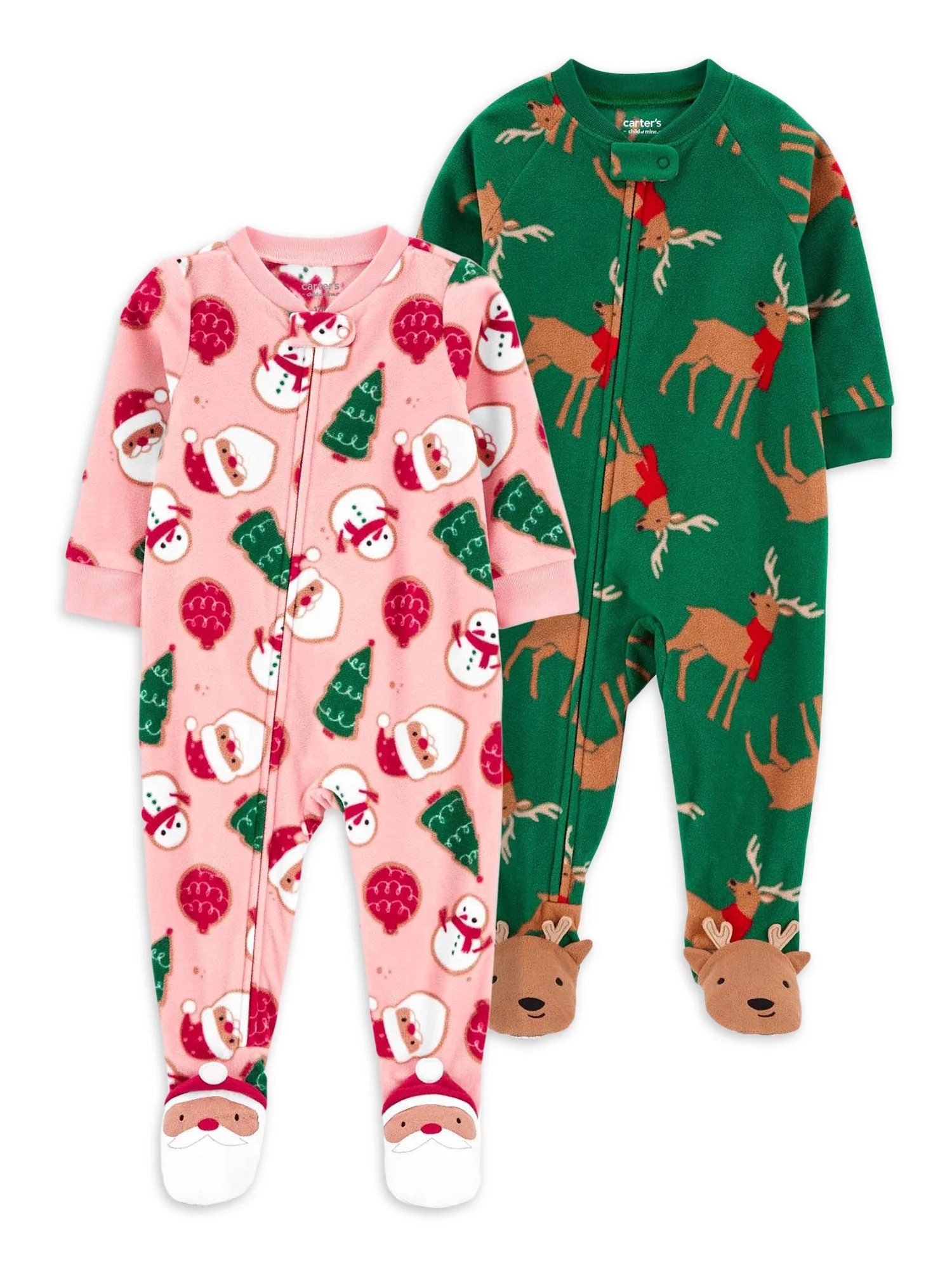 Carter's Child of Mine Baby and Toddler Unisex, Christmas Pajama Set, 2-Pack, Sizes 12M-5T | Walmart (US)