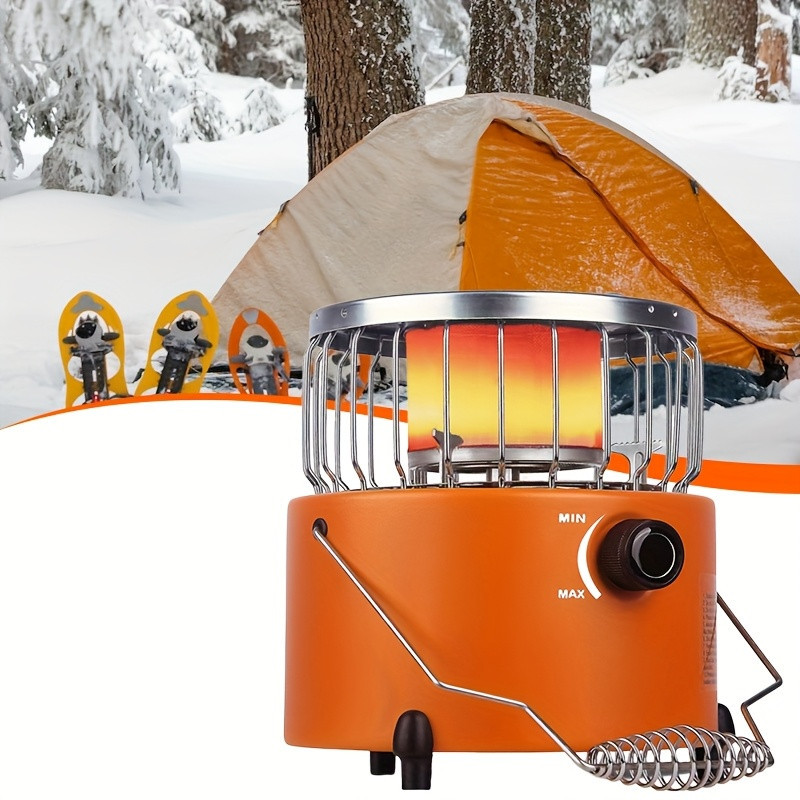 TEMU Camping Stove, Food Warming Mat, 2in 1 Propane Heater & Stove, 9000 Btu Portable Propane Heater Indoor With Handle, Outdoor Stove For Patio, Camping, Tent, Ice Fishing, Garage | Temu Affiliate Program