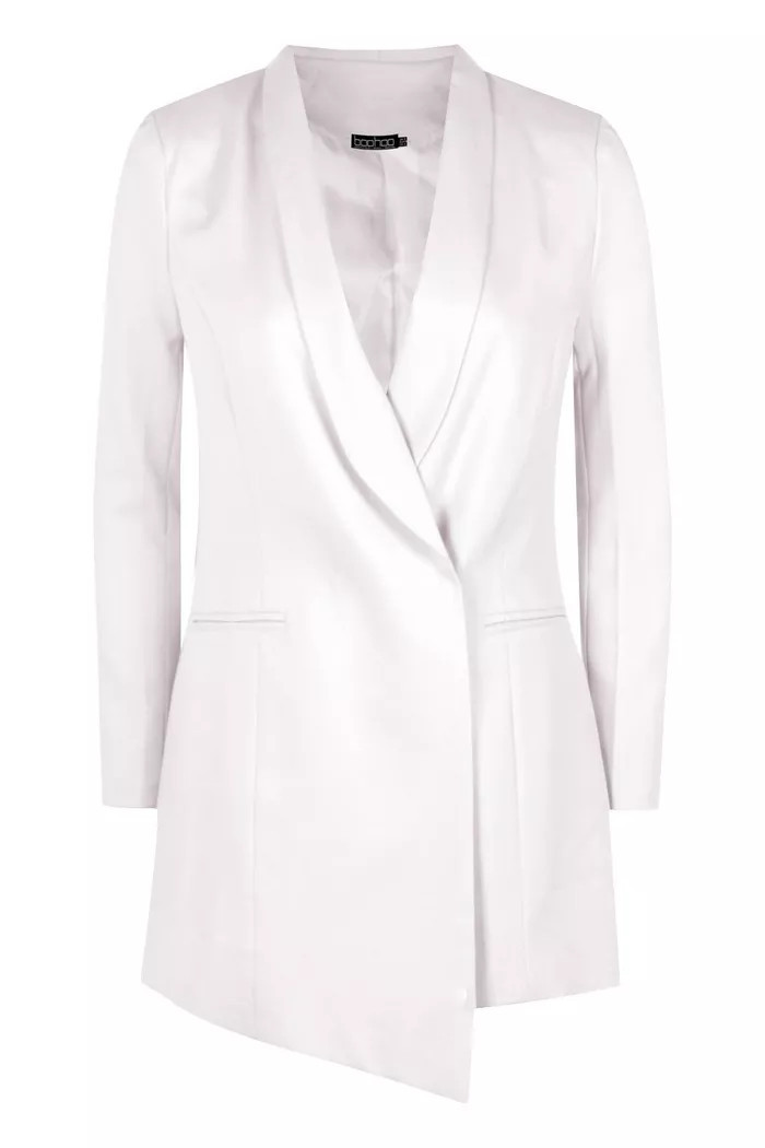 Petite Asymmetric Blazer Dress | boohoo (US & Canada)