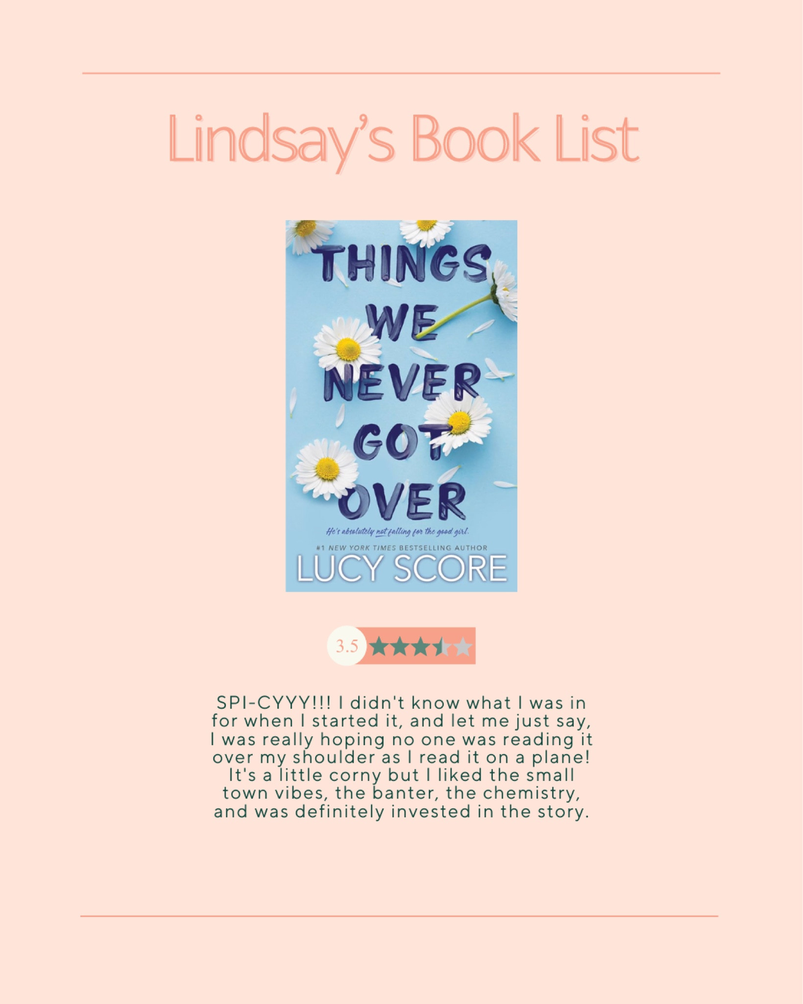 April Book List reviews! ✨📚