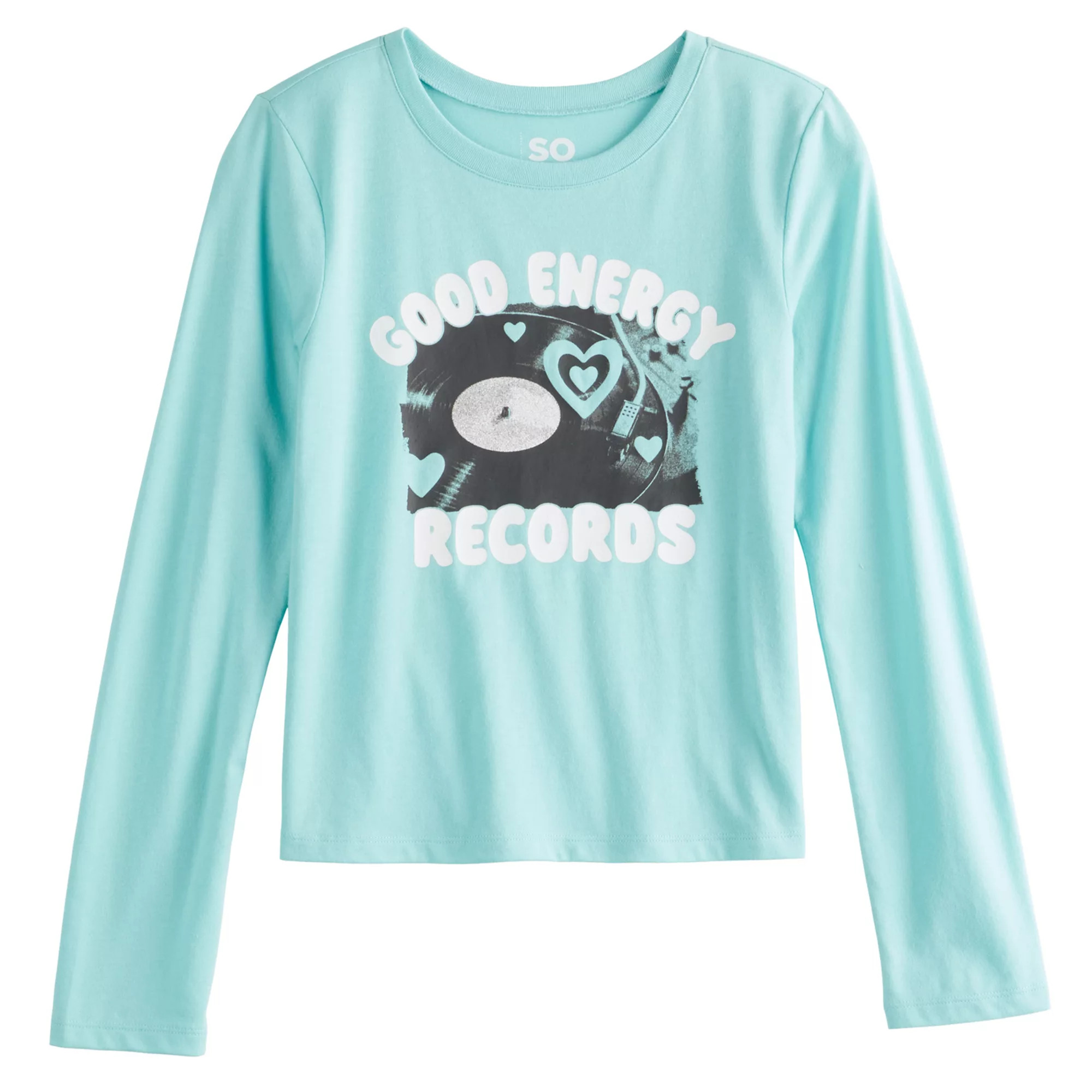 Girls 6-20 SO® Long Sleeve Graphic Baby Tee in Regular & Plus | Kohl's