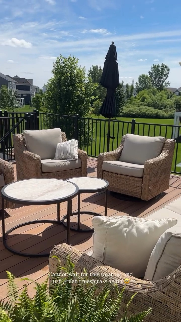 Going on year 3 with this patio furniture set!! 10/10 would buy again. Sells out every year!

#LTKSeasonal #LTKHome #LTKKids