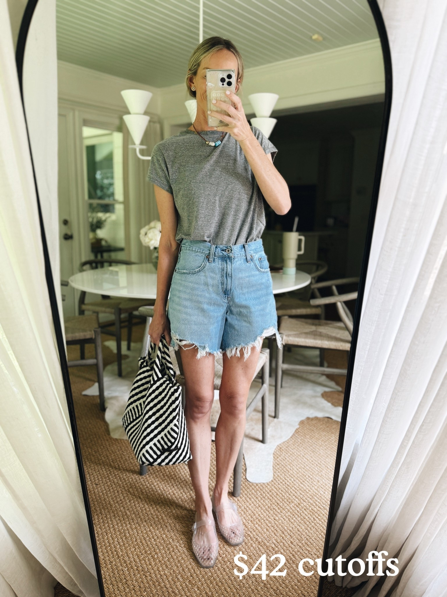 I LOVE these cutoffs! Perfect longer length and thigh room is ❤️. I wear a 27! 