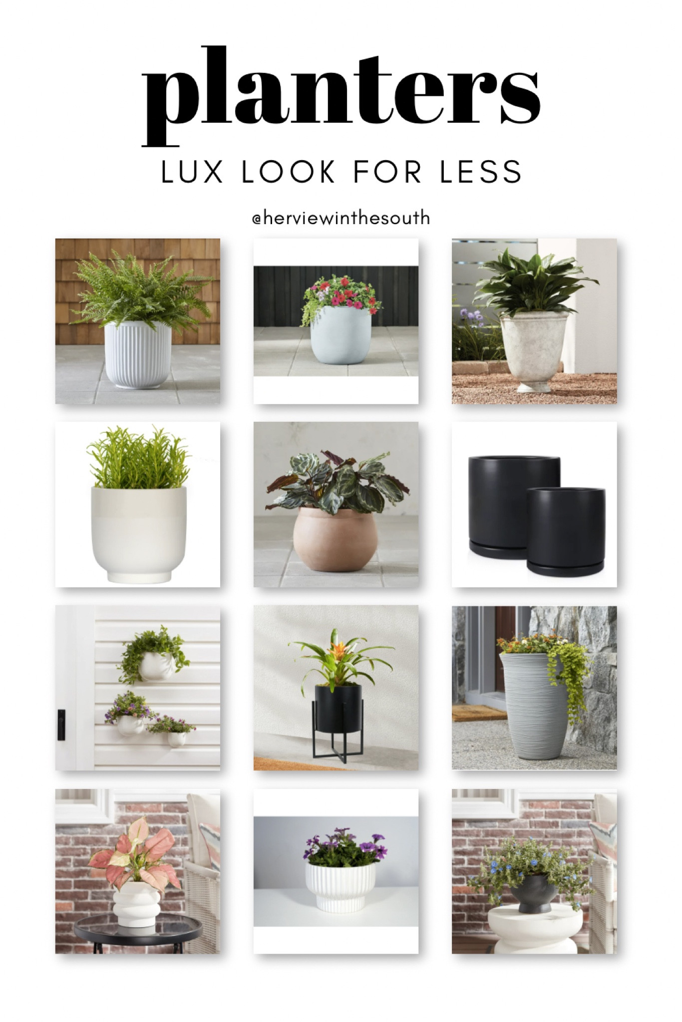 Planters that look high end but without the price tag!

Walmart Planter
White Planters
Black Planters
Walmart Finds
Spring
Summer



#LTKFind #LTKhome #LTKunder50