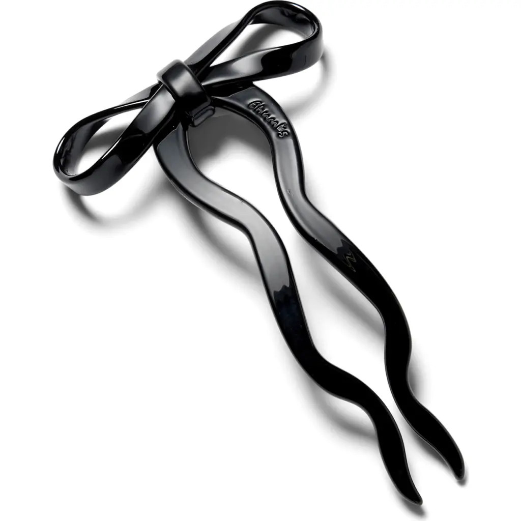 Chunks Large Bow Hairpin in Black at Nordstrom | Nordstrom
