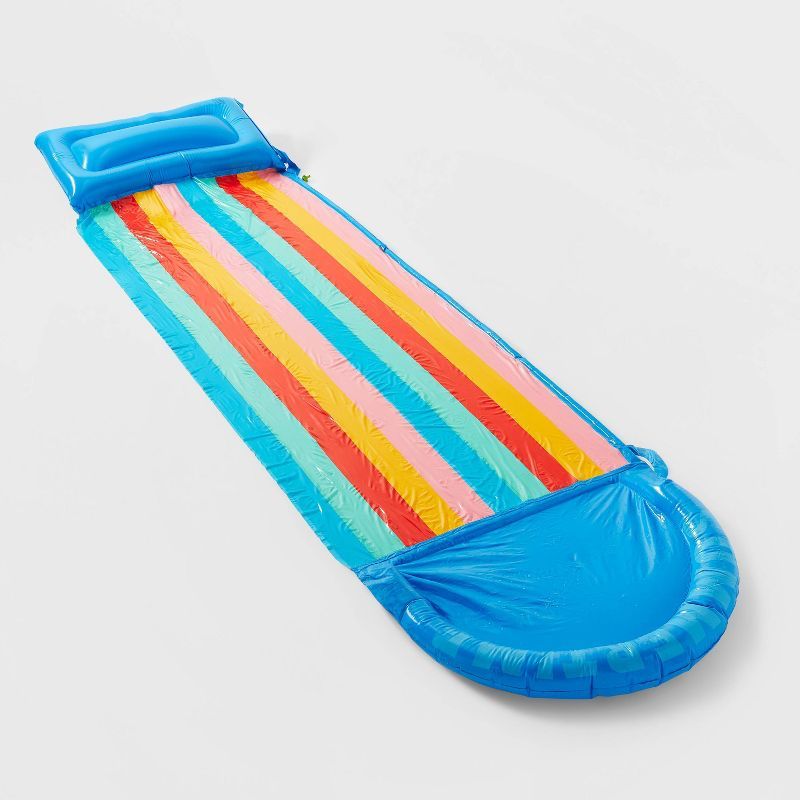 Rainbow Summertime Inflatable Water Slide - Sun Squad™ | Target