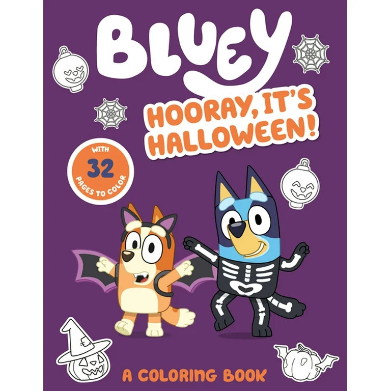 Bluey: Hooray, It's Halloween! : A Coloring Book (Paperback) | Walmart (US)