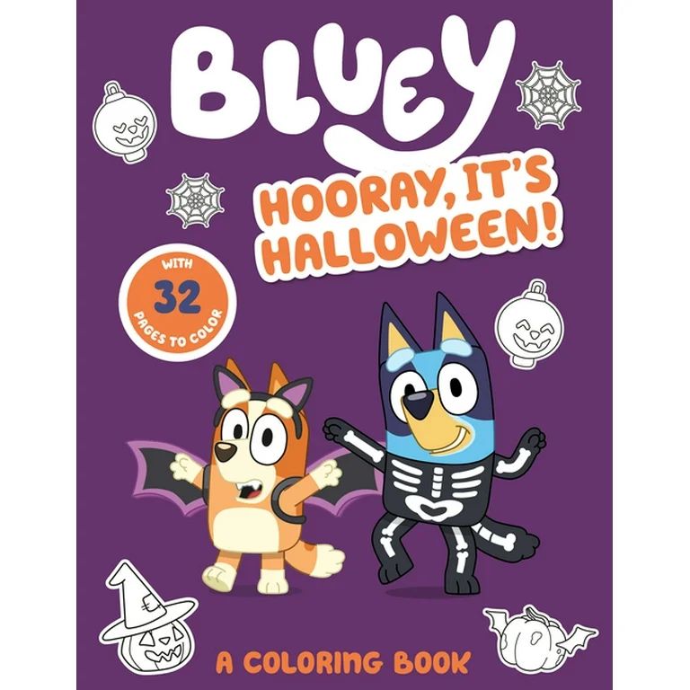 Bluey: Hooray, It's Halloween! : A Coloring Book (Paperback) - Walmart.com | Walmart (US)