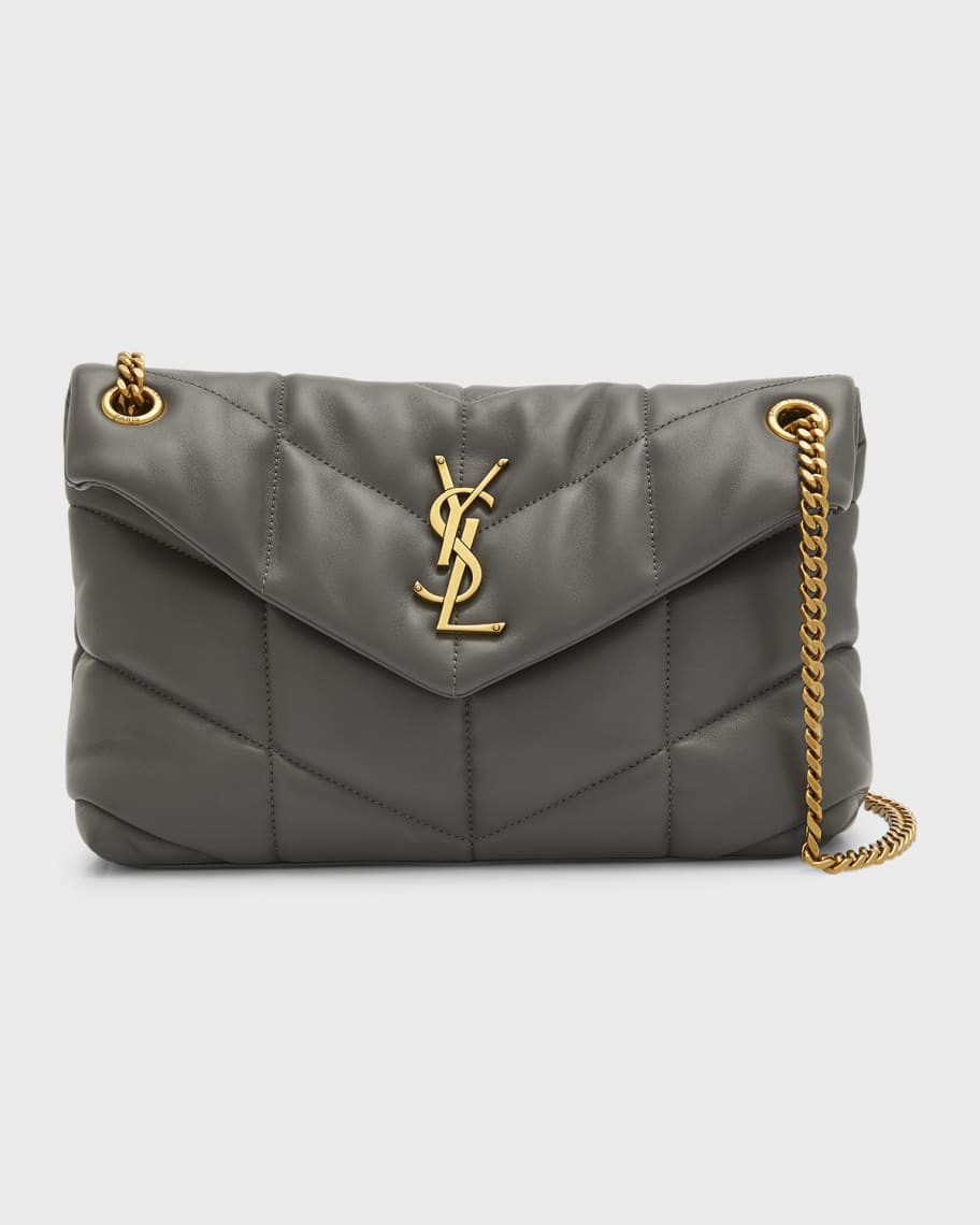Saint Laurent Lou Puffer Small YSL Shoulder Bag in Quilted Leather | Neiman Marcus