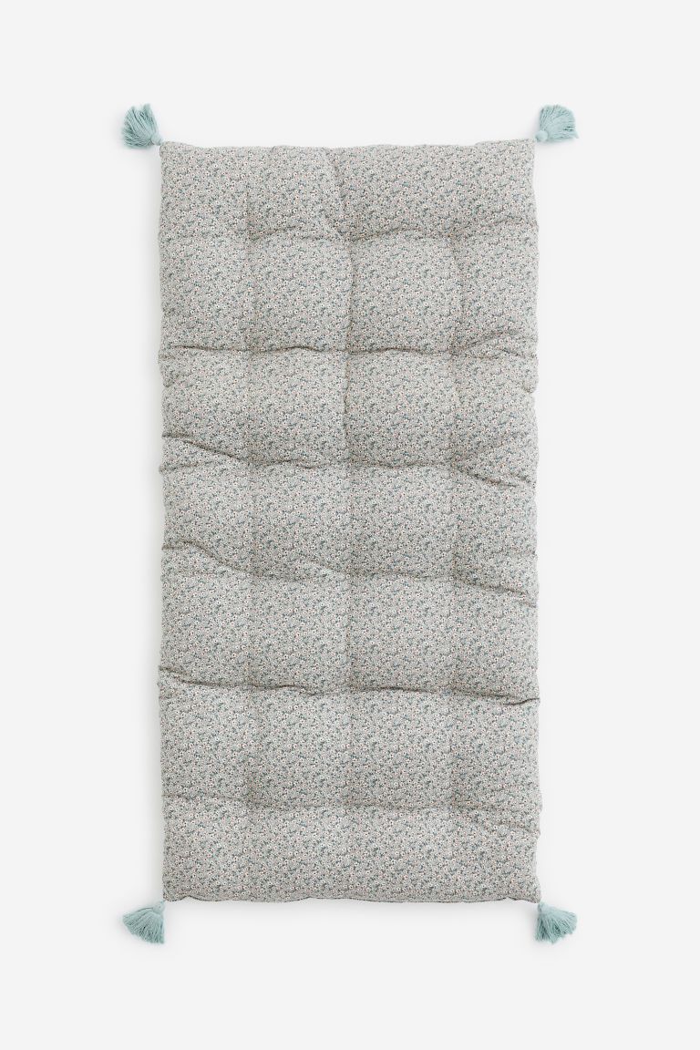 H & M - Rectangular Tasseled Cushion - Turquoise | H&M (US + CA)