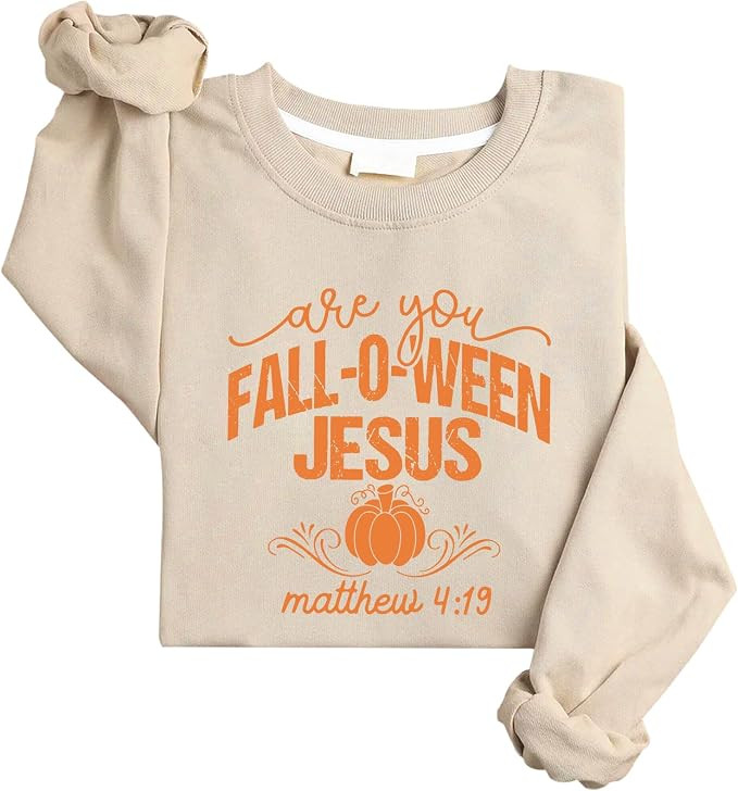 Are You Fall-O-Ween Jesus Sweatshirt Christian Halloween Hoodie | Amazon (US)