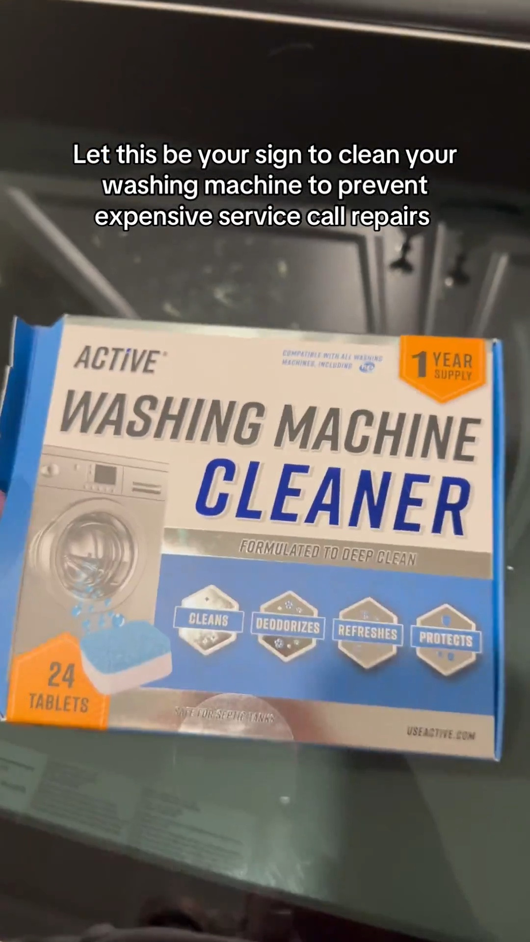 ACTIVE Washing Machine Cleaner for Pet Owners Enzymatic Deep Clean Descaler for Cat & Dog Hair, Urine, Odor, Residue, 24 Septic-Safe Tablets for Top Load, Front Loader, HE Washer Tub - 1 Year Supply
 

#LTKmomlife #LTKHome