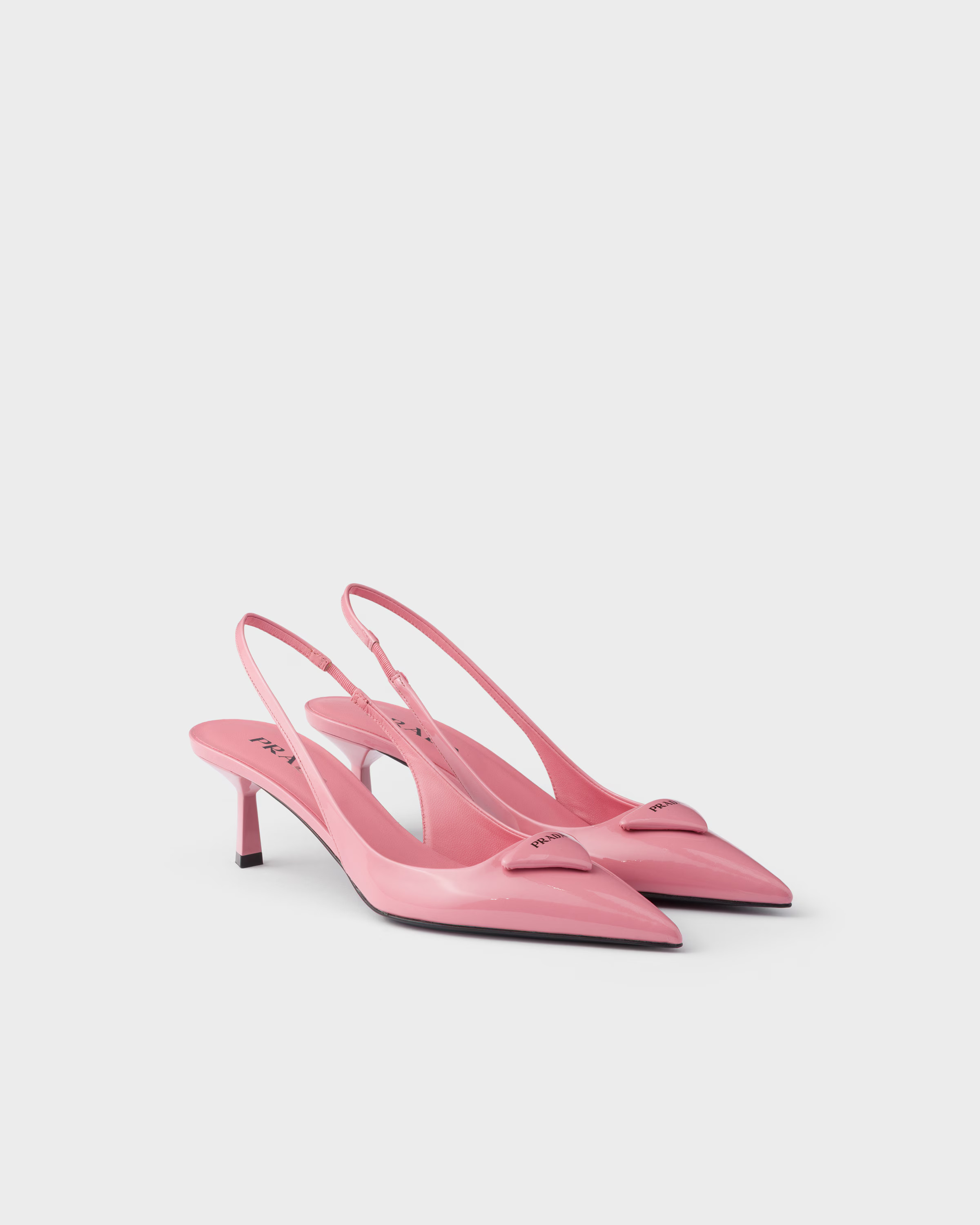 Patent leather slingback pumps | Prada US