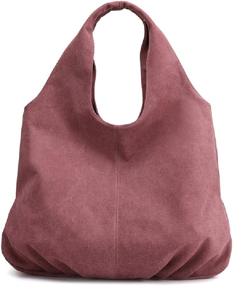 AUSTARK Womens Hobo Handbag Cotton Canvas Shoulder Bag Multi-pocket Tote Bag Casual Daily Purse | Amazon (US)