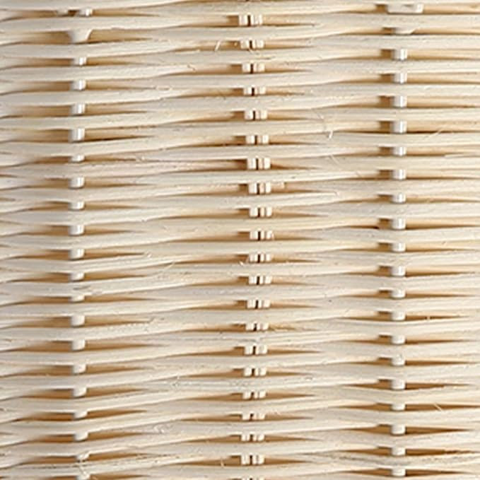 Scalloped Hanging Wicker Baskets for Wall, Scalloped Home Decor, Hanging Woven Rattan Wall Basket... | Amazon (US)